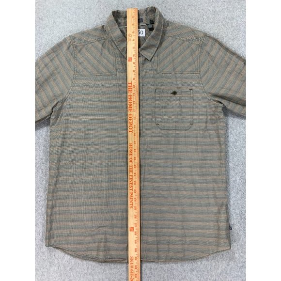 Toad & Co‎ Long Sleeve Button Down Shirt (Men's Large) Tan - Picture 8 of 11